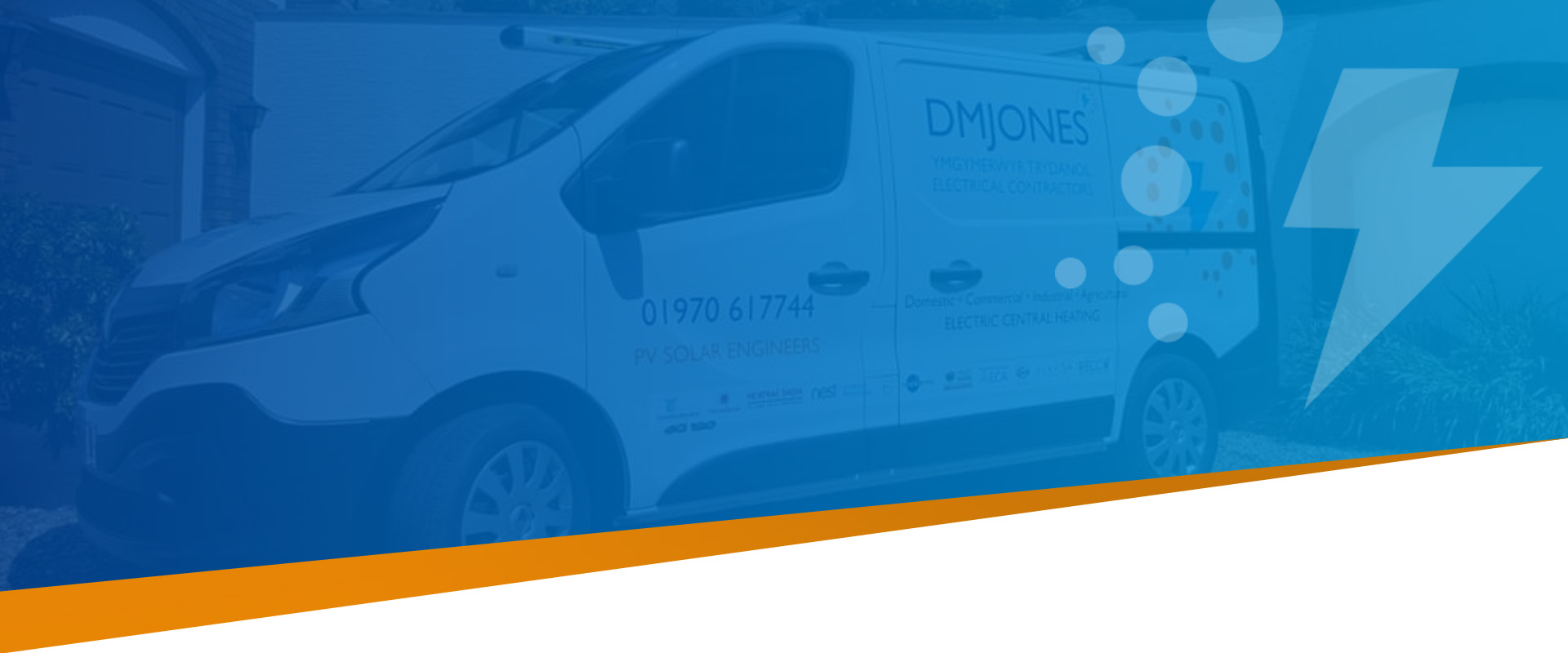 Banner image of a DM Jones van
